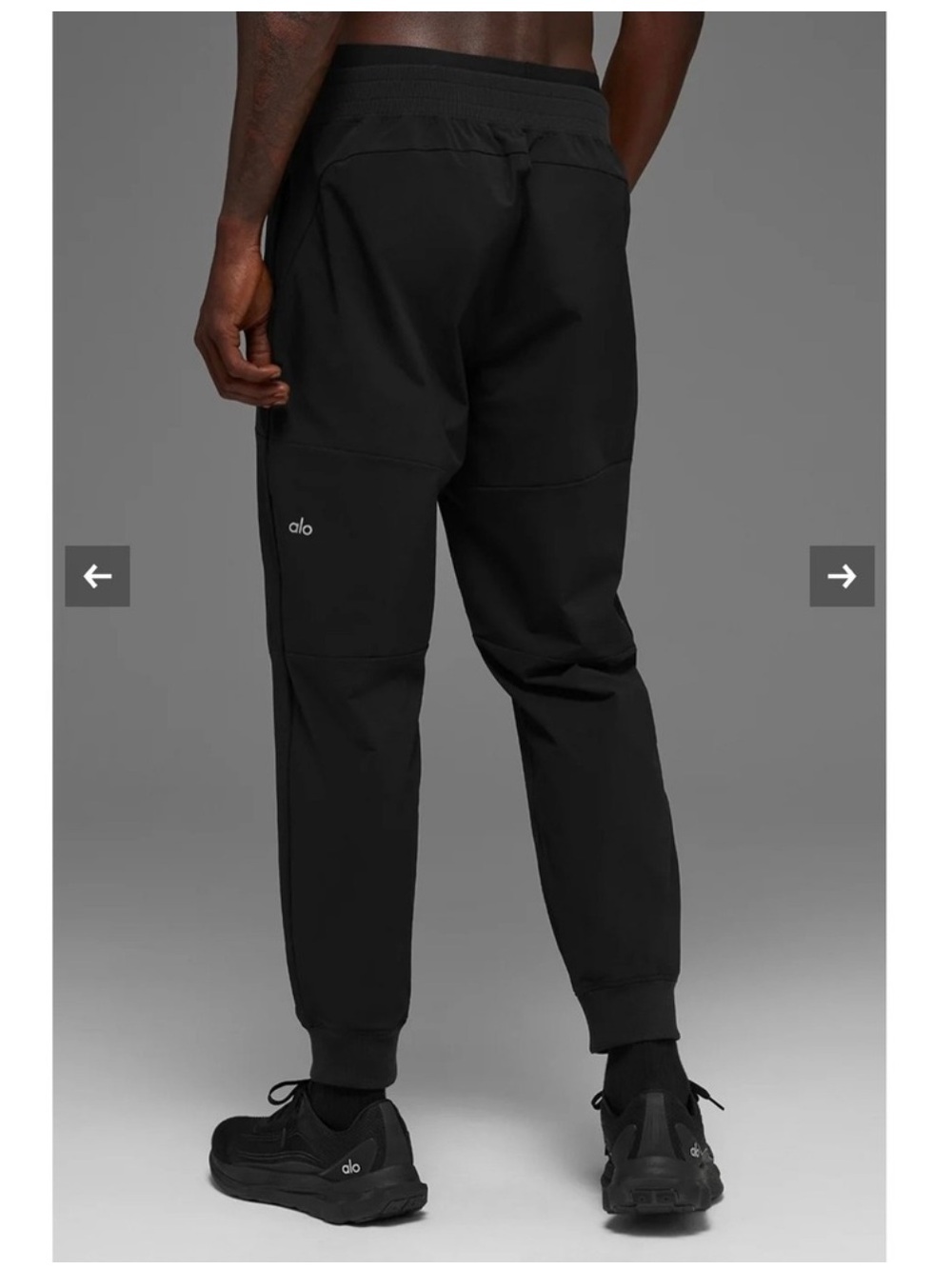 Alo Yoga Mens Black Joggers Pants Small